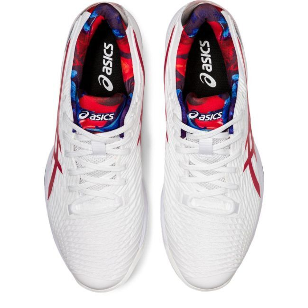 Мужские кроссовки теннисные Asics Solution Speed FF 2 Clay L.E. - white/classic red