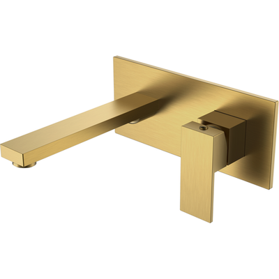 Смеситель для раковины Boheme Qubic 475-BR С ВНУТРЕННЕЙ ЧАСТЬЮ, bronze