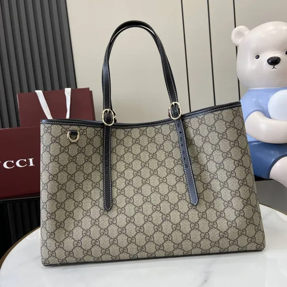 Сумка-тоут Gucci GG Emblem , чёрный