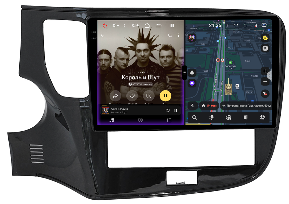 Магнитола для Mitsubishi Outlander 3 2020-2022 - Redpower 85256 PRO/PROmax ТОП звук, 2K QLED, Android 14, CarPlay, 4G SIM-слот