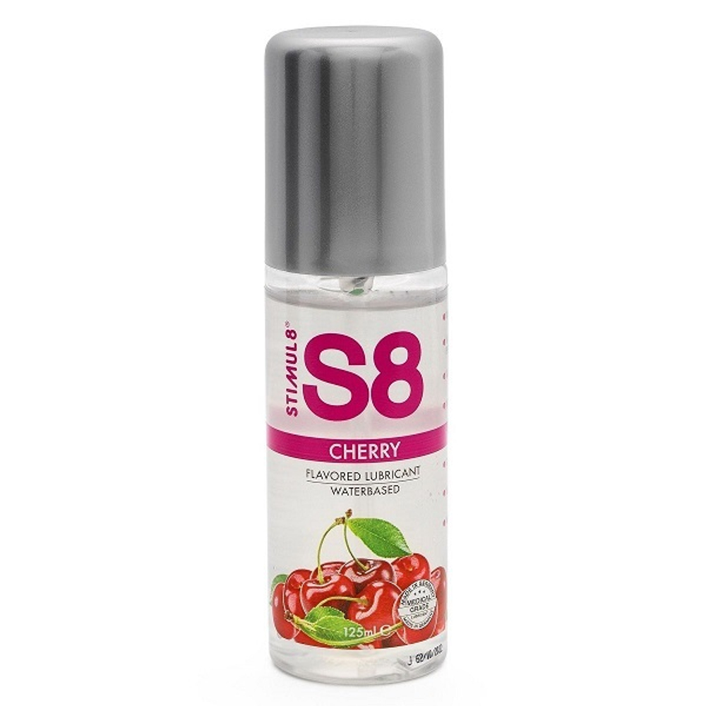 Смазка на водной основе со вкусом вишни Stimul8 S8 Flavored Lube 125мл