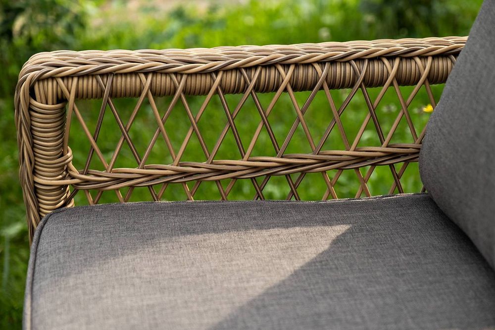 "Гранд Латте" лаунж-зона из искусственного ротанга, цвет соломенный