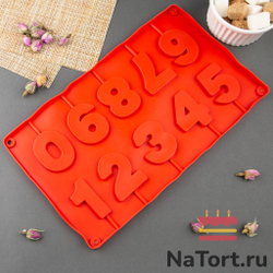 Форма для леденцов «Цифры» 28,8x16,1x0,8cm
