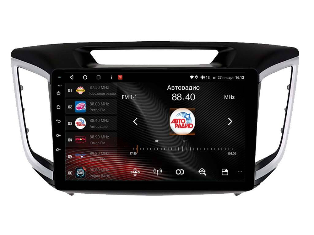 Магнитола для Hyundai Creta 1 2016-2021 (рамка 10) - Vaycar VA23-0407 на Android 13, 8-ядер, 4G SIM-слот