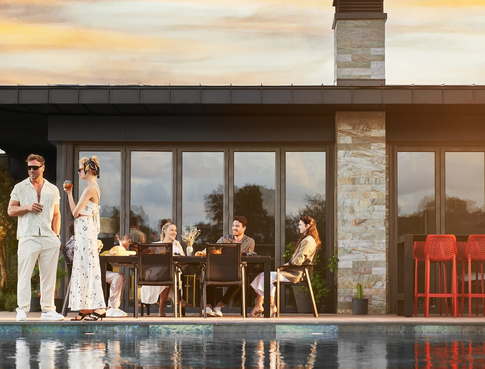 Стул пластиковый барный, Siesta Contract Air Bar 75, красный