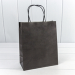 Пакет подарочный 22х27х11см (Черный, Крафт)