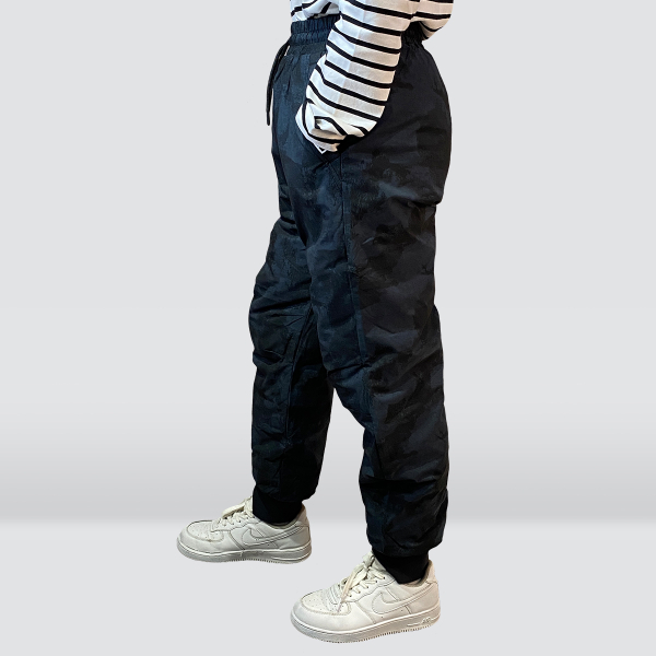 Зимние пуховые брюки из мягкой плащёвки для тинейджера, модель унисекс 08201-00392