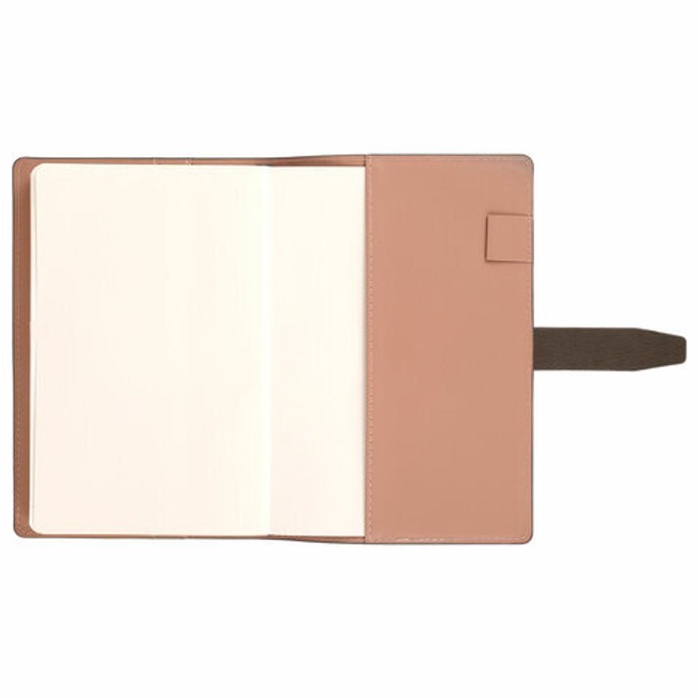 Ежедневник датированный 2025, А5, 143x218 мм, BRAUBERG "Journal", под кожу, застежка, органайзер, серый, 115881