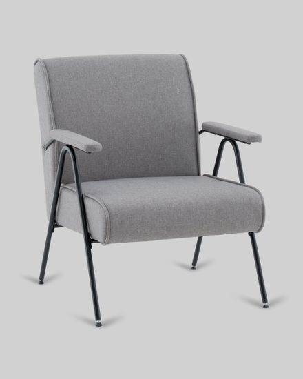 Кресло Эндино рогожка серый