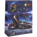 Пакет подарочный «Гонка» 26*32*10 см