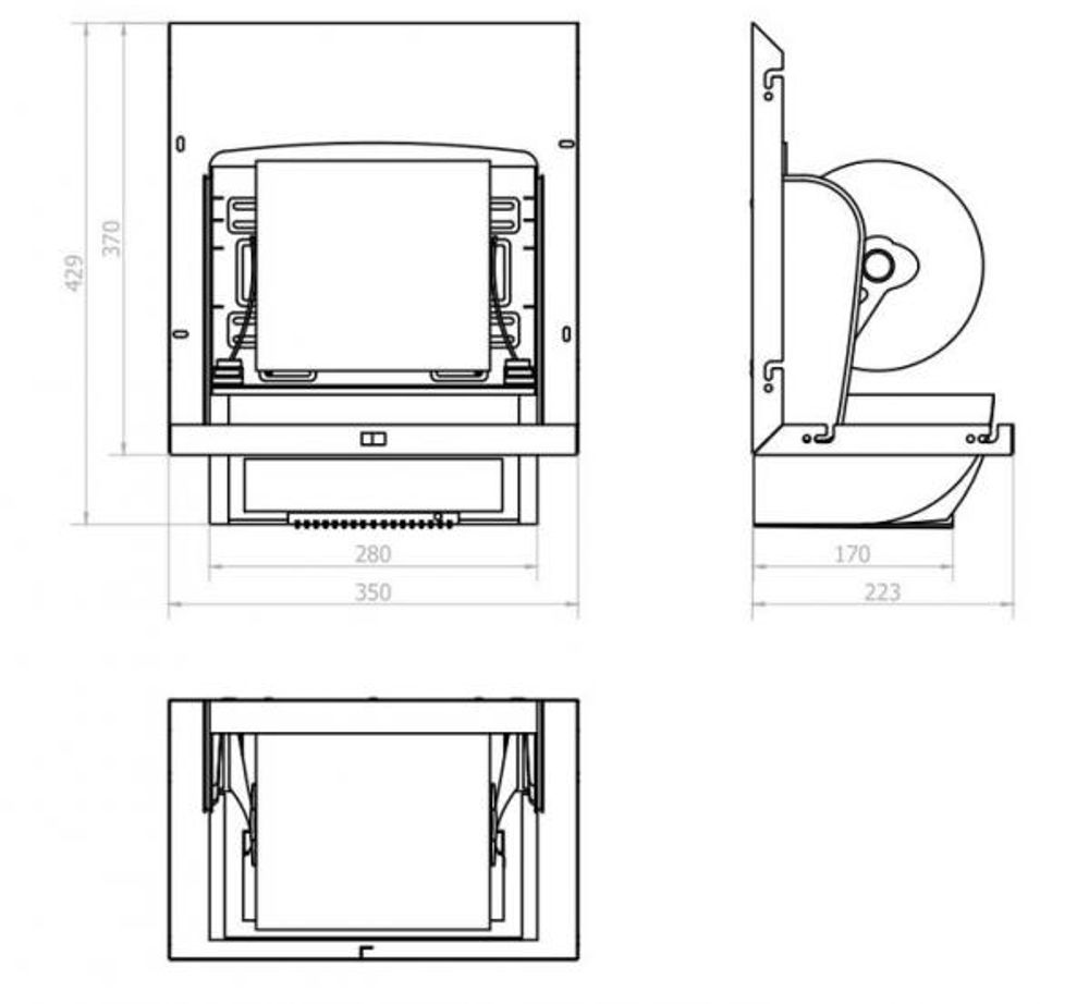 Диспенсер для бумажных полотенец в рулонах сенсорный для MUMO. 12053.PA. матовый