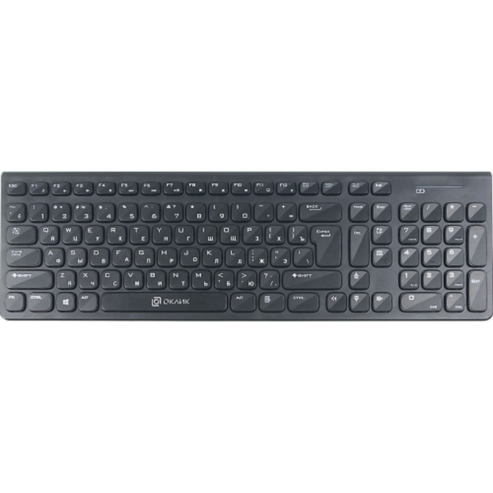 Комплект (клавиатура + мышь) Клавиатура + мышь Oklick 220M черный, USB, беспроводная [1062000]