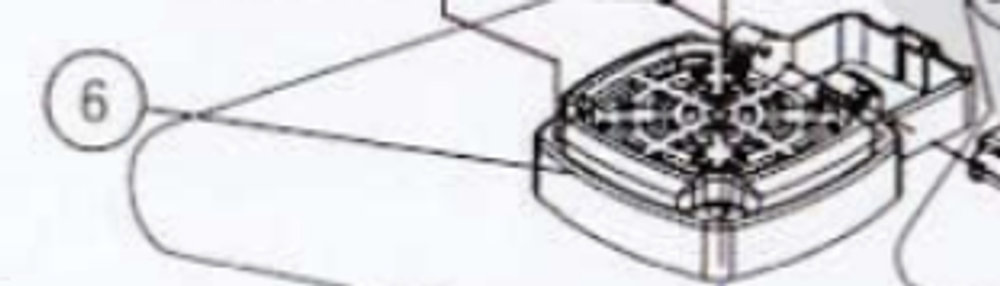 Запчасть №6 для Hybest GSR40A. Крышка цилиндра