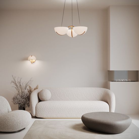 50083/3 LED / подвесной светильник / золото