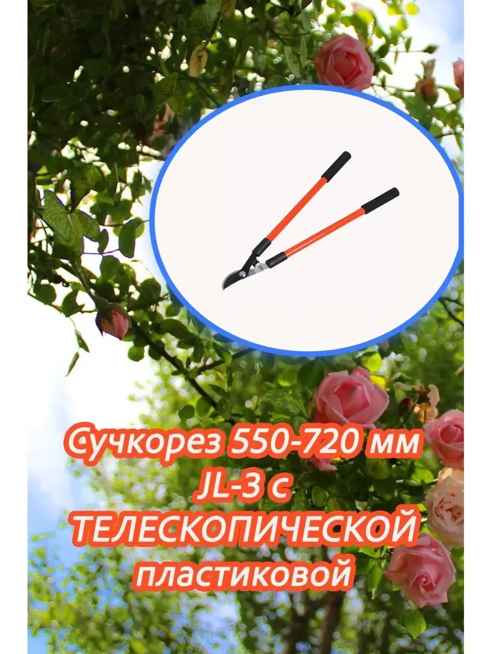 Сучкорез 550-720мм JL-3 с пластиковой телеск. рукояткой
