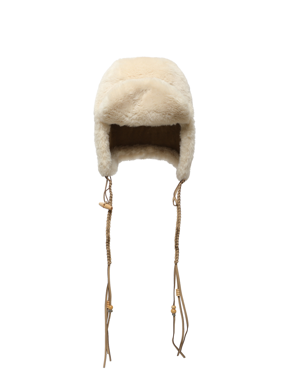 Шапка Braided Shearling Trapper