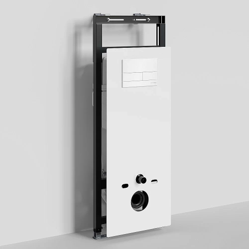 Инсталляция для унитаза WasserKraft Salm 27TLT.010.ME.WH.WH04 с белой кнопкой