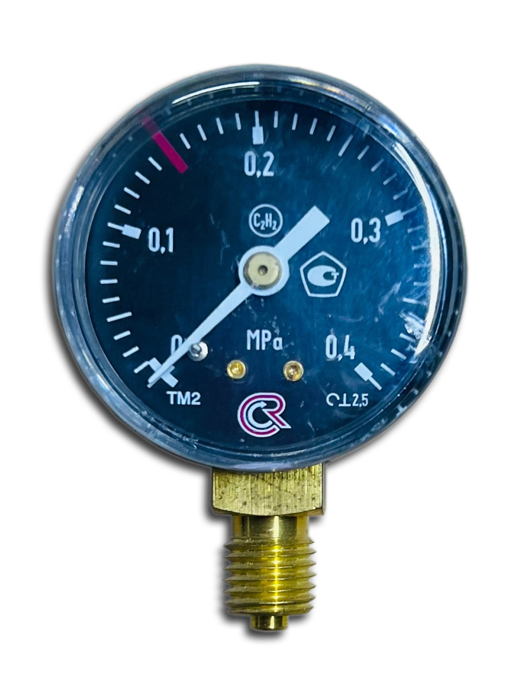 Манометр ТМ-210Р ацетиленовый 0,4МПа (4 кгс/см2)