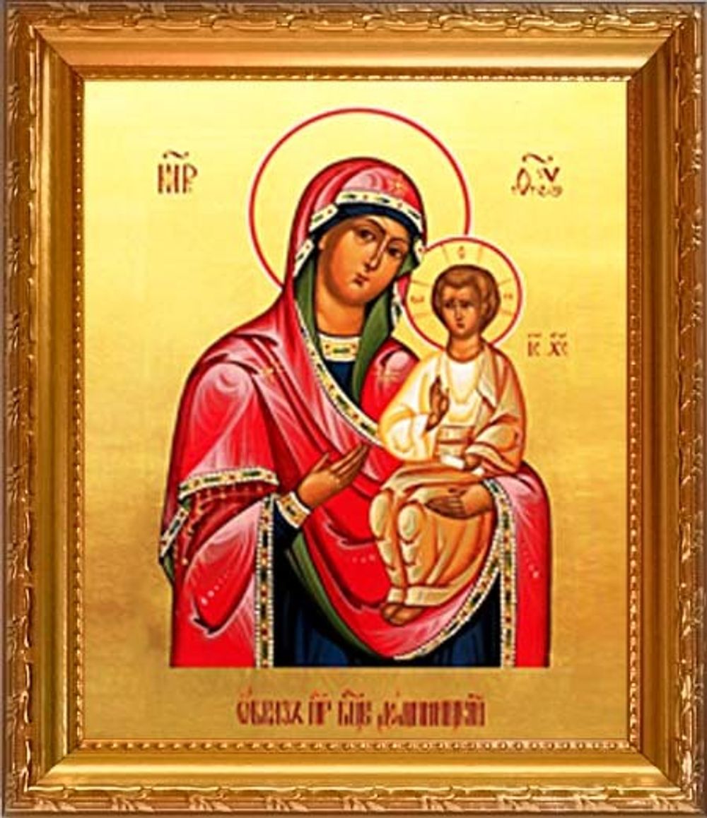 Домницкая Божья Матерь. Икона на холсте.