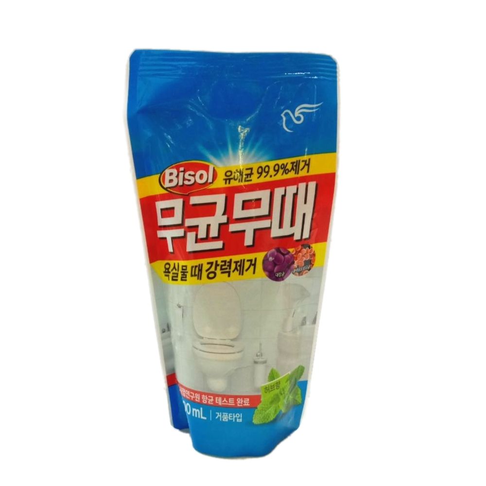 Чистящее средство PIGEON BISOL для ванной комнаты с ароматом трав, 300 мл. мягкая упаковка.
