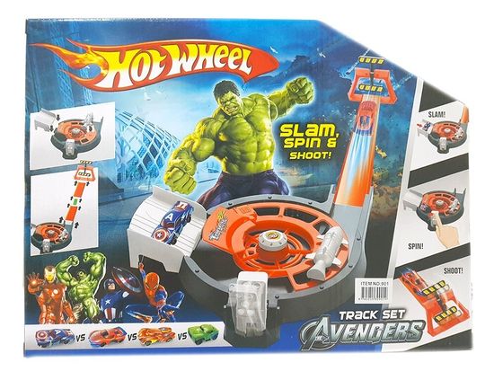 Игровой набор Hot Wheel " Круговой Трек : Мстители" + 1 машинка