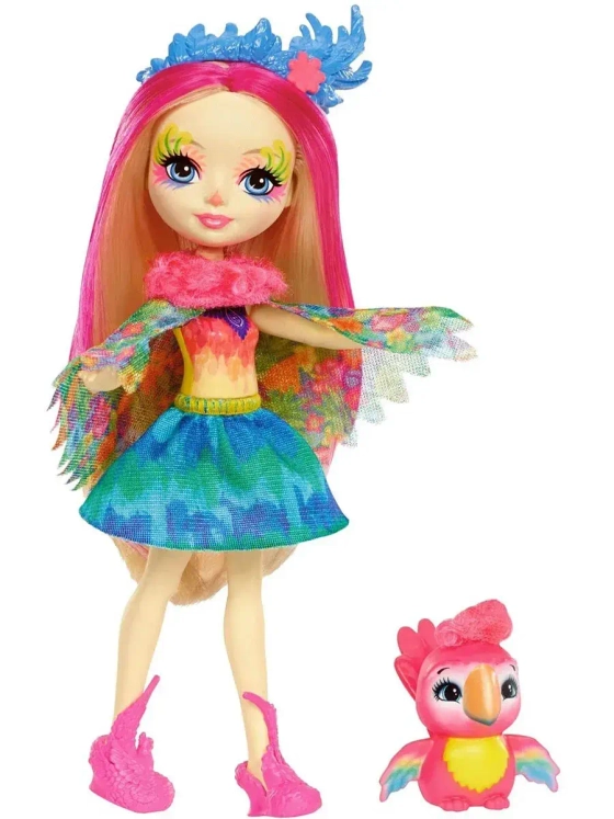 Кукла Энчантималс Пикки Какаду с питомцев FJJ21