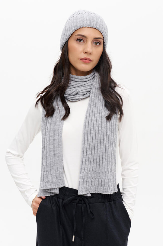 8407 Шарф женский (серый)