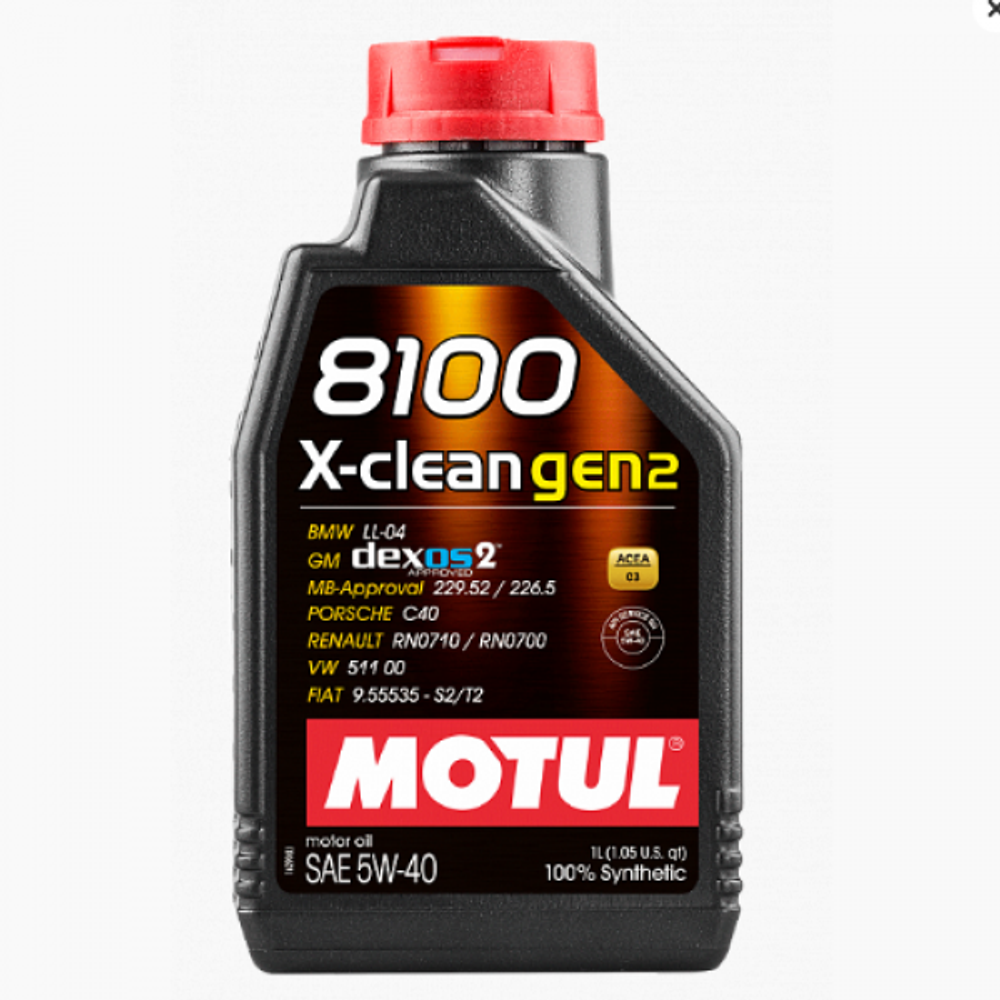 MOTUL 8100 X-CLEAN 5W40 GEN2 (1л) VN синтетическое моторное масло