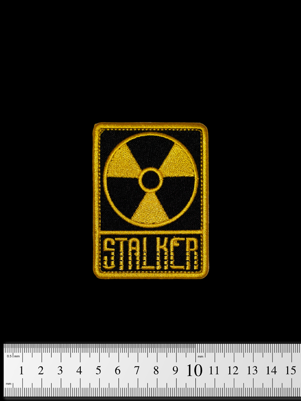 Шеврон STALKER Радиация вышивка