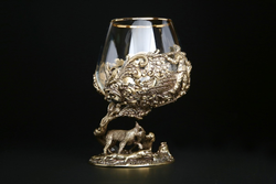 Бокал для коньяка "Охота Элит" Рысь