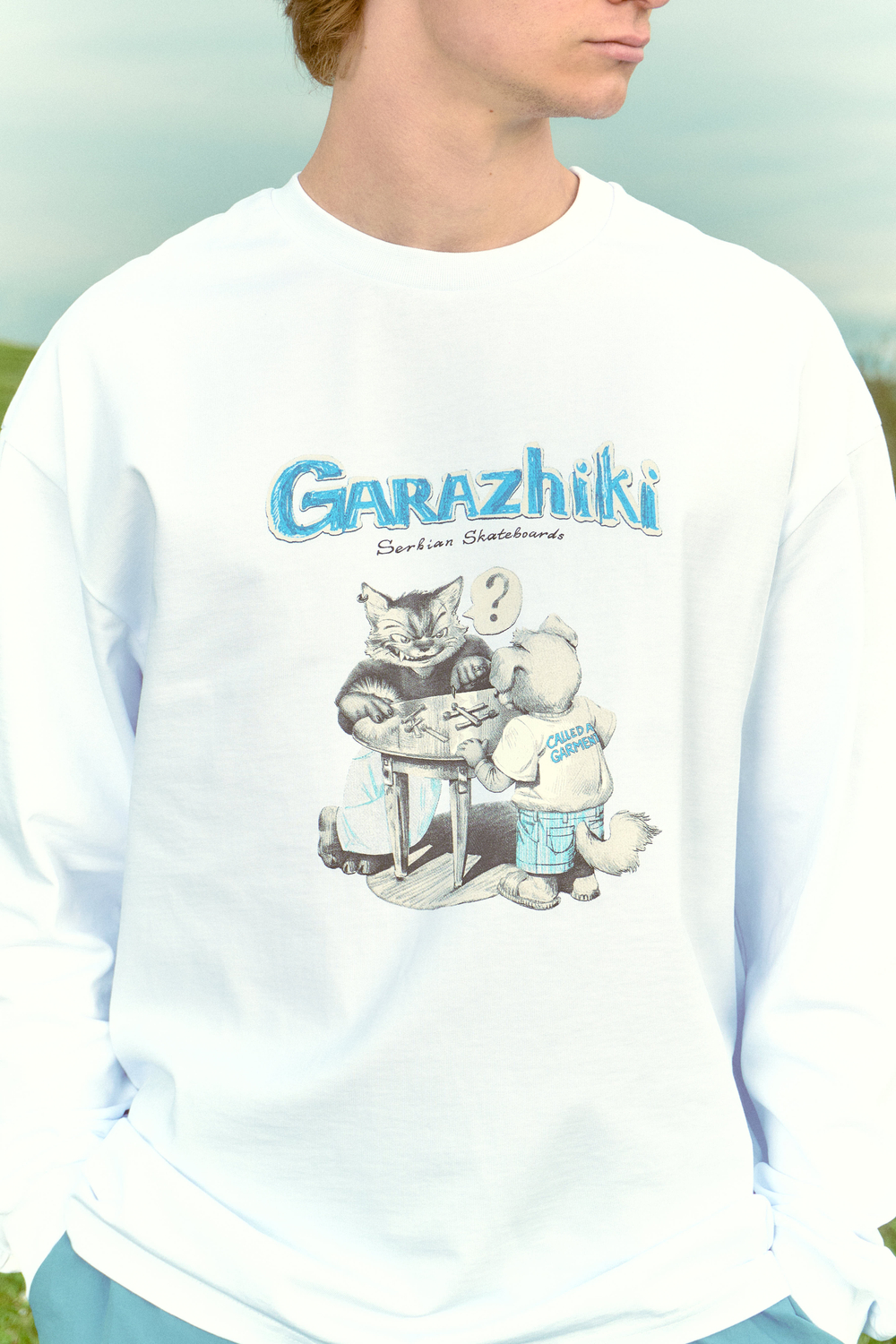 Лонгслив Called a Garment Garazhiki Longsleeve "White"