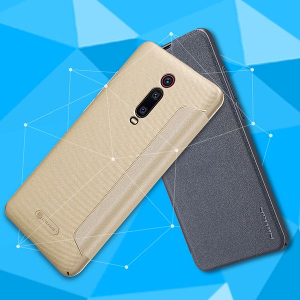 Чехол-книжка Nillkin Sparkle для Xiaomi Mi 9T/ Mi 9T Pro (Золотой)