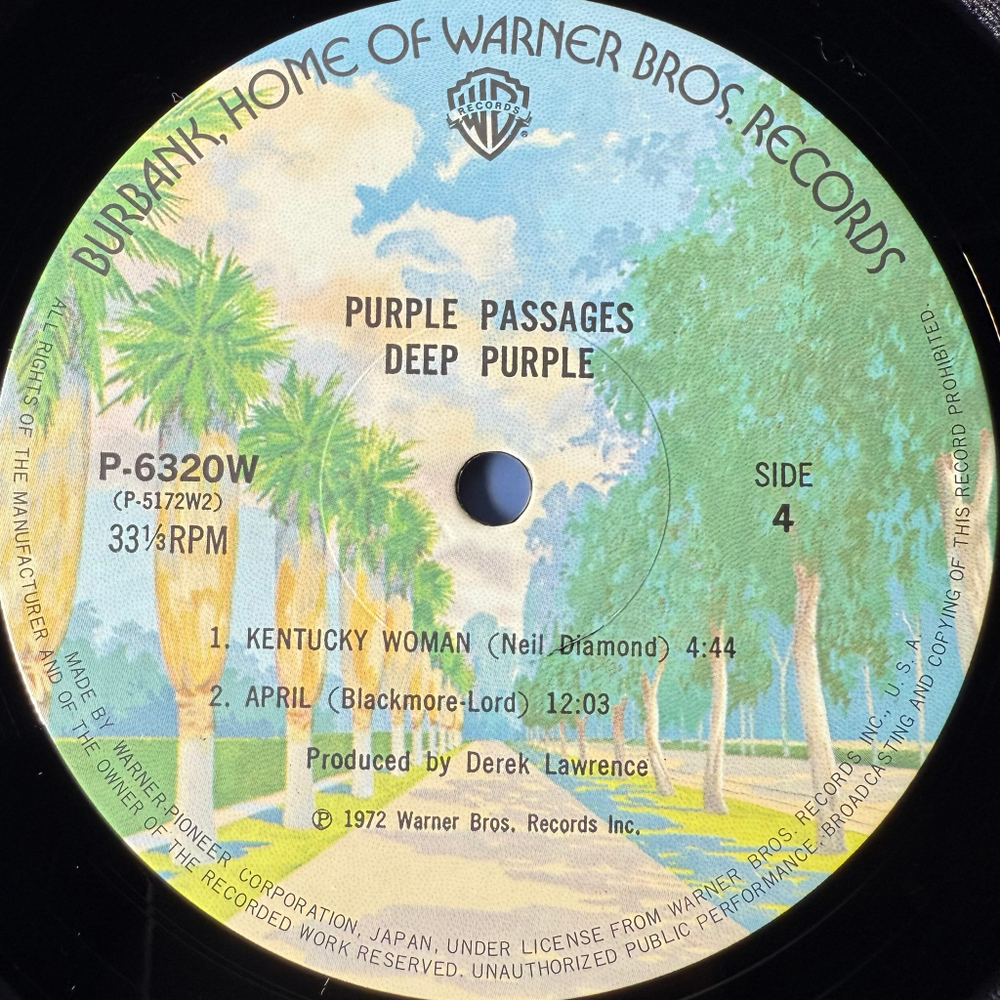 Deep Purple ‎– Purple Passages 2LP (Япония)
