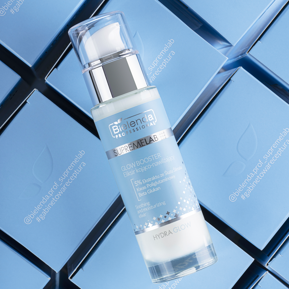 Supremelab HYDRA GLOW Успокаивающая и питательная сыворотка с полиглутаминовой кислотой и экстрактом муцина улитки, 30ml
