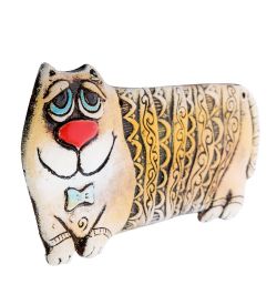 KK-196 Панно «Кот-Удачный» шамот