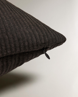 Zara Home наволочка декоративная из хлопка, коричневый, 60x60 см