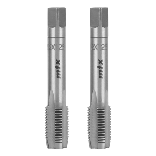 Метчик ручной М12 х 1.25 мм, комплект из 2 шт Сибртех