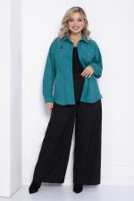 Рубашка Милолика (бирюзовая) Б15439-18М LT Collection