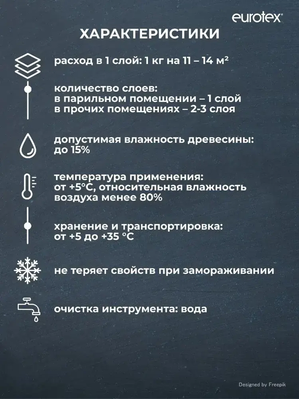 Лак для бань и саун Eurotex Сауна, шелковисто-матовый, 2,5 кг