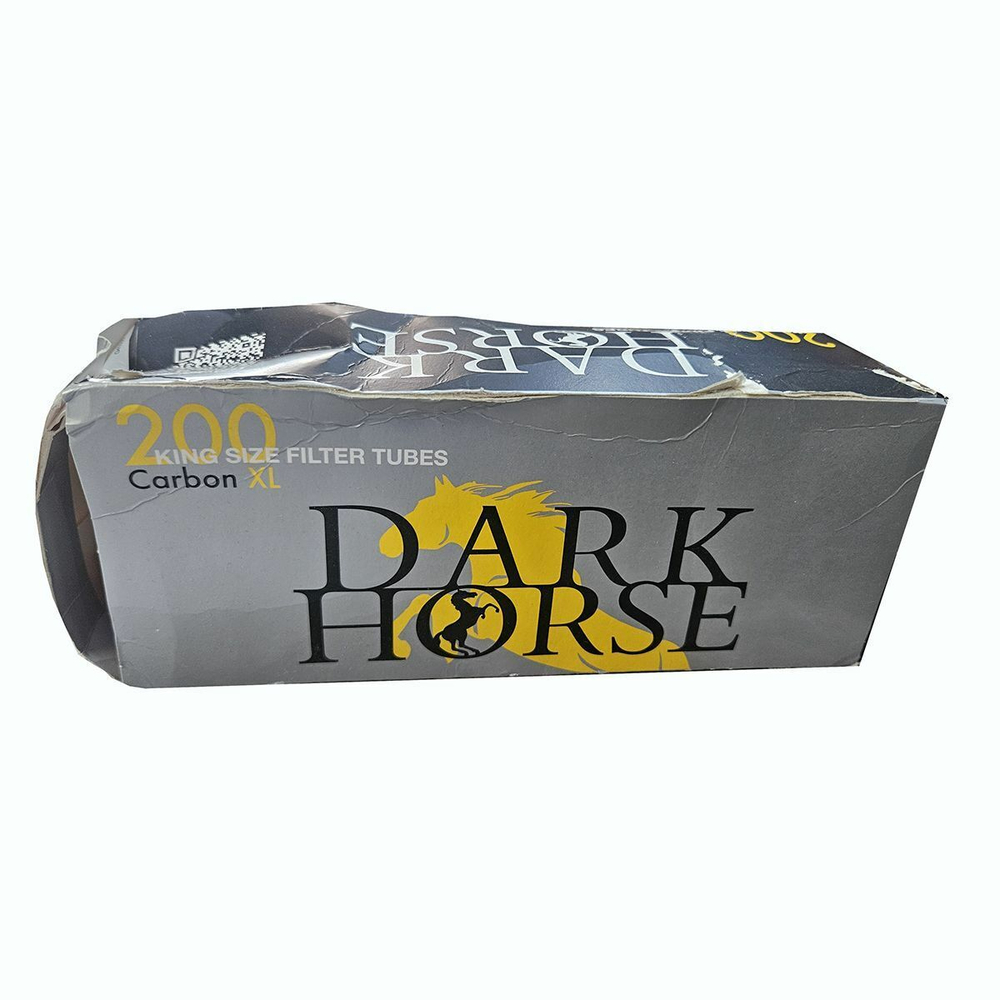 Гильзы для сигарет "Dark Horse" Extra Long Carbon Filter 200шт. Товар уцененный