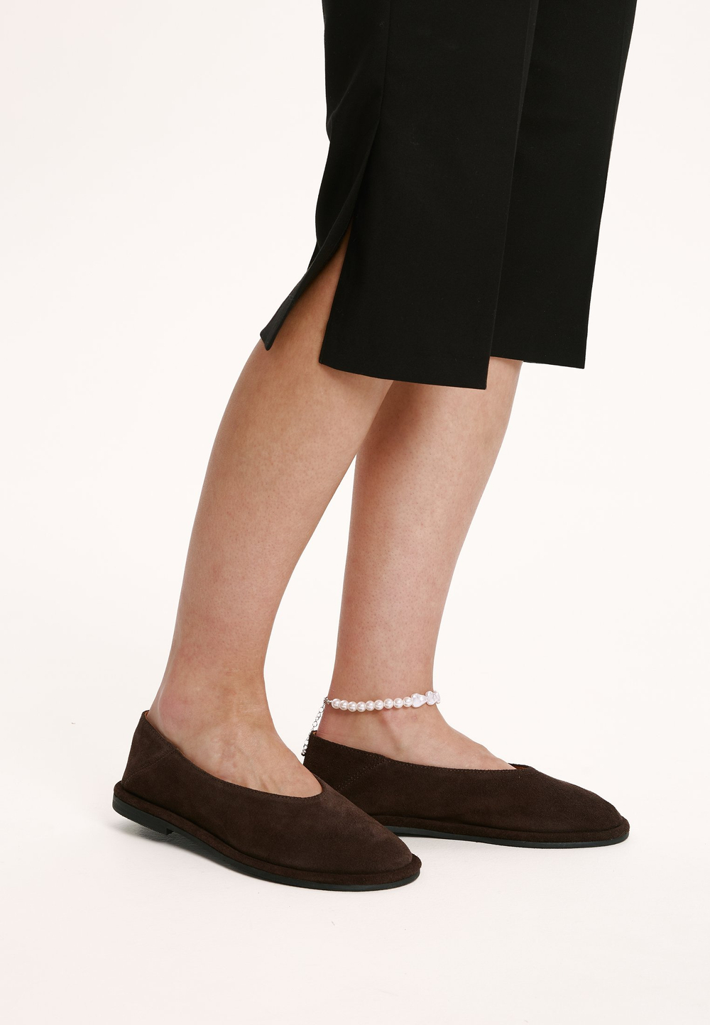 Балетки // Zara // Chocolate // Suede