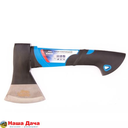 Топор плотницкий, 450 гр, двухкомпонентная обрезиненная рукоятка Барс