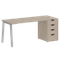 Home Office Стол письменный VR.SP-3-178.4.A Дуб Аттик/Металл Серый 1780*720*750