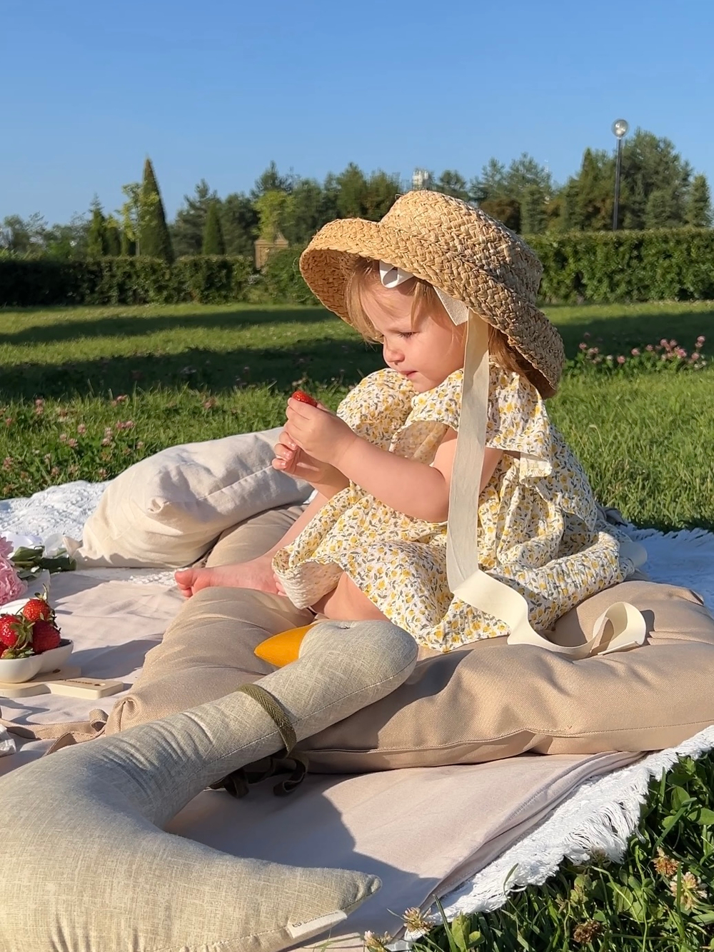 Платье из муслина для малышек «Цветочное», цвет желтый