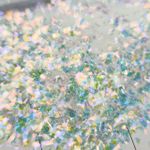 Хлопья белый хамелеон MixSomi-18 для дизайна ногтей, маникюра, бодиарта, макияжа...