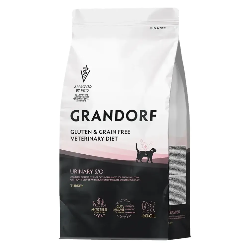 Сухой диетический корм Grandorf Veterinary Diet Cat Urinary S/O для кошек при мочекаменной болезни