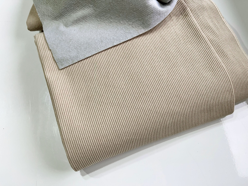 БЕЖ - Вельвет с влагоотталкивающей пропиткой, с утепленной нетканой подложкой (1375 Евгения)