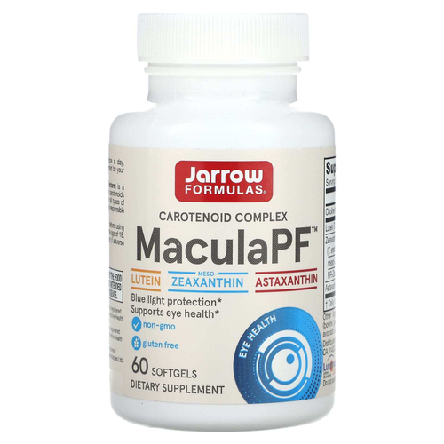 Jarrow Formulas, MaculaPF, комплекс каротиноидов, 60 капсул