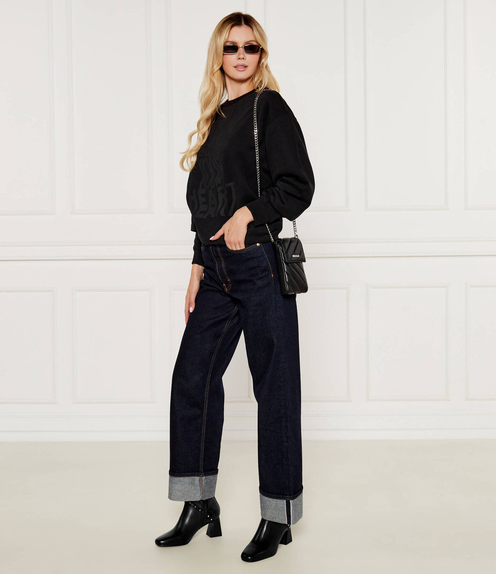 Кожаные ботильоны на каблуке BEATA Karl Lagerfeld - черный(KL31454)