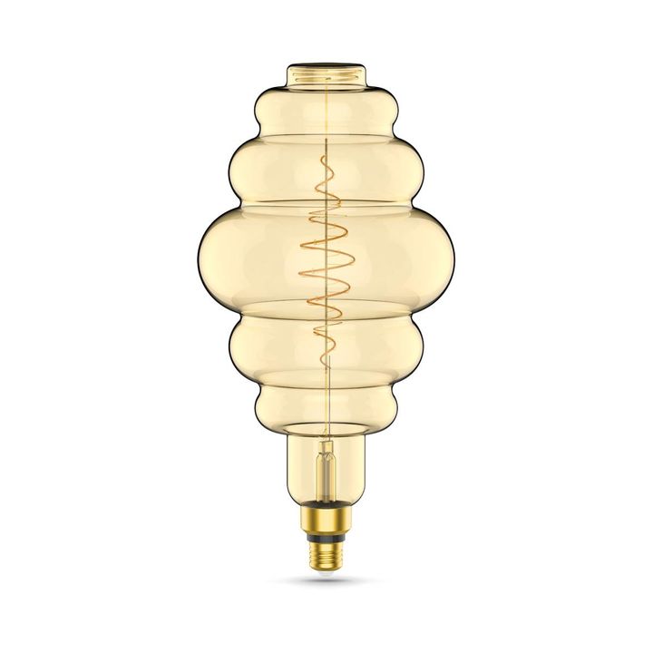 Лампа светодиодная филаментная Gauss E27 8,5W 2000K янтарная 161802105